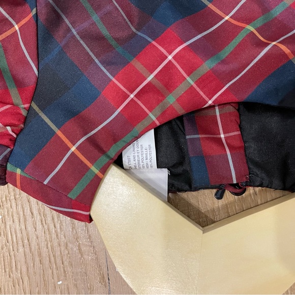 Girl's BABY GAP Red Black TARTAN Plaid TAFFETA Dress 18-24 Tulle Holiday Party - Picture 6 of 6